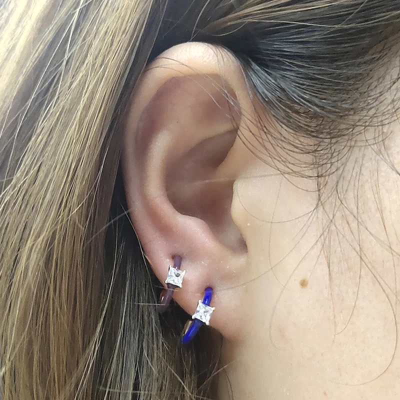 CANNER Enamel C Shape Earrings for Women 100% Real 925 Sterling Silver Piercing Ear Studs Sweet Lovly Girly Blue Pink Pendientes
CANNER Enamel C Shape Earrings for Women 100% Real 925 Sterling Silver Piercing Ear Studs Sweet Lovly Girly Blue Pink Pendientes