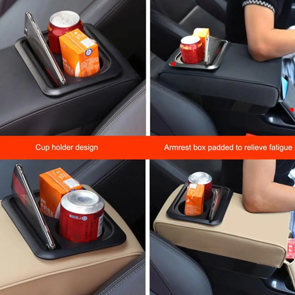 Universal Car Armrest Center Console Box PU Leather Cup Holder Storage Bracket 2021 New
Universal Car Armrest Center Console Box PU Leather Cup Holder Storage Bracket 2021 New