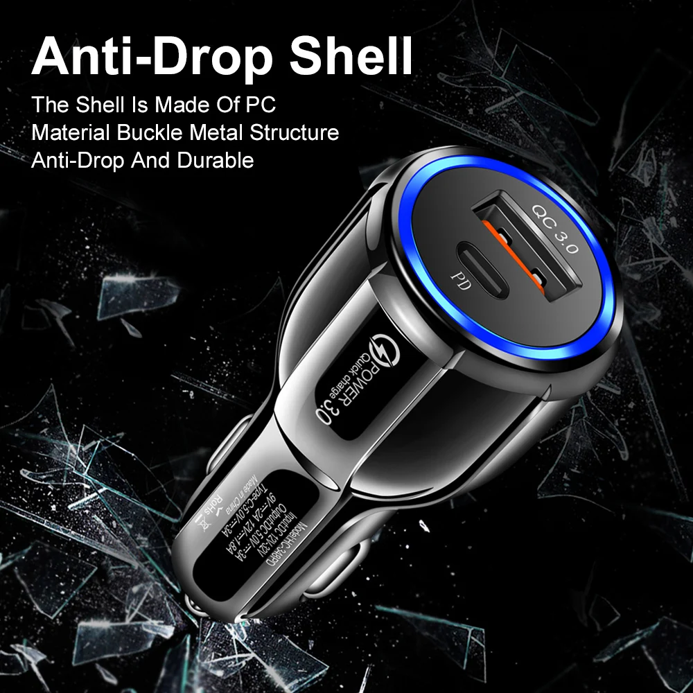PD USB C Fast Car Charger 2 Ports Car Charger Adapter Dual Type C PD for IPhone 13 12 11 Pro Max Samsung Galaxy Note 20 Android
PD USB C Fast Car Charger 2 Ports Car Charger Adapter Dual Type C PD for IPhone 13 12 11 Pro Max Samsung Galaxy Note 20 Android
