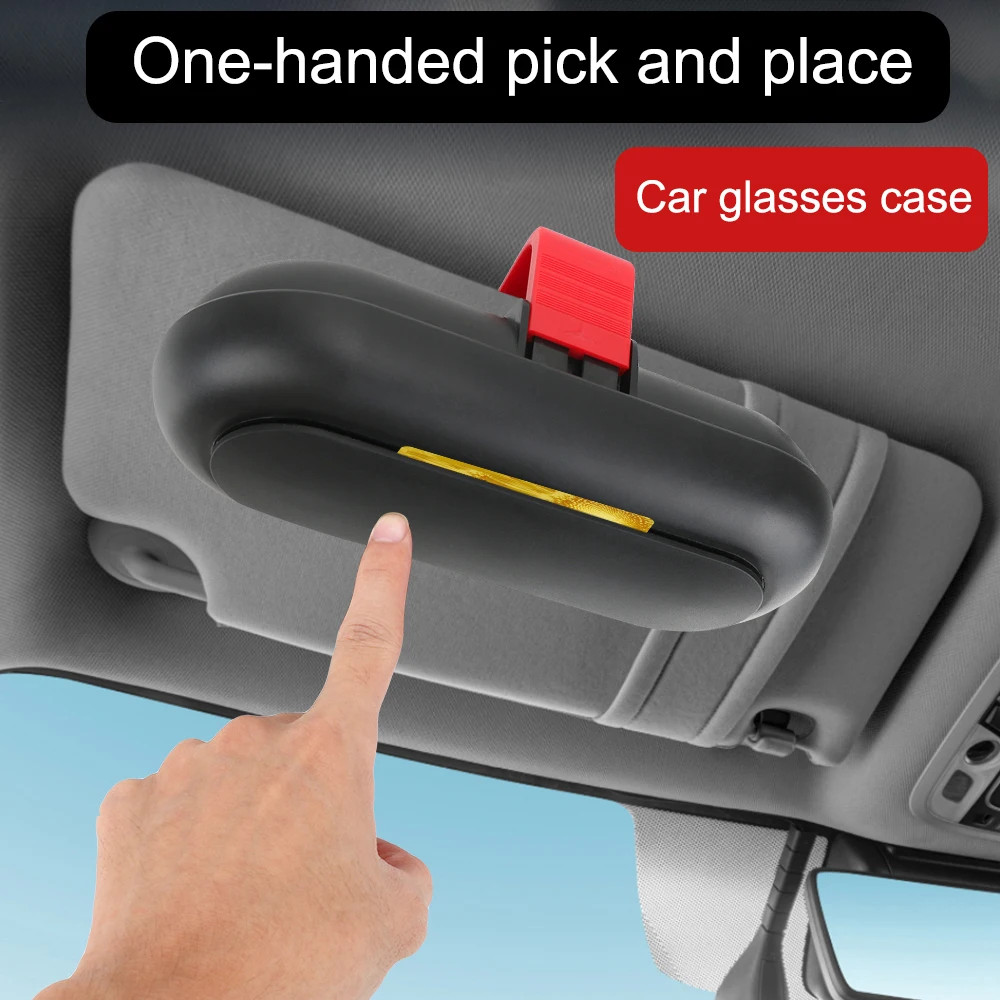 YOSOLO ABS Sunglasses Box Universal Car Interior Glasses Case Sun Visor Built-in Fiber Velvet Protection Eyeglasses Holder
YOSOLO ABS Sunglasses Box Universal Car Interior Glasses Case Sun Visor Built-in Fiber Velvet Protection Eyeglasses Holder