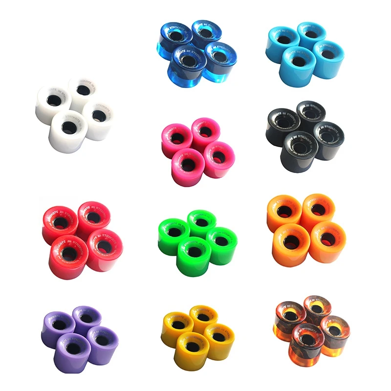 STRIKATE 4Pcs/Set 60X45mm Cruiser Skateboard Wheels PU Wheels Long Board Cruiser Wheels
STRIKATE 4Pcs/Set 60X45mm Cruiser Skateboard Wheels PU Wheels Long Board Cruiser Wheels