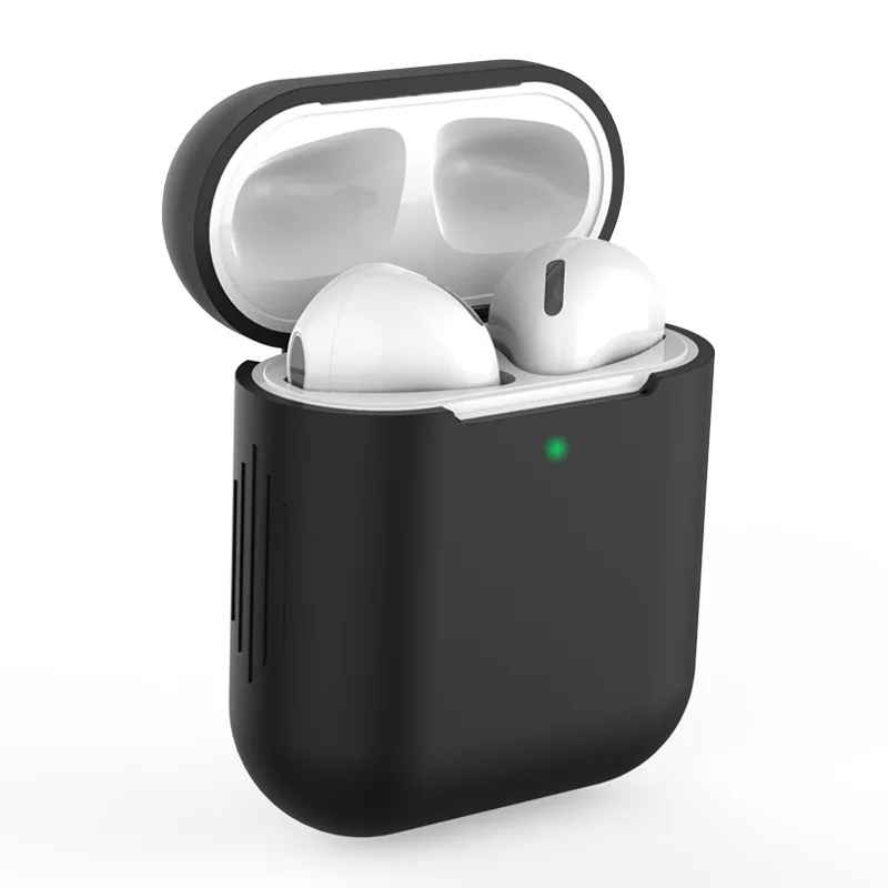 Мягкий силиконовый чехол для Apple Airpods 1/2 защитный беспроводных наушников Bluetooth Air