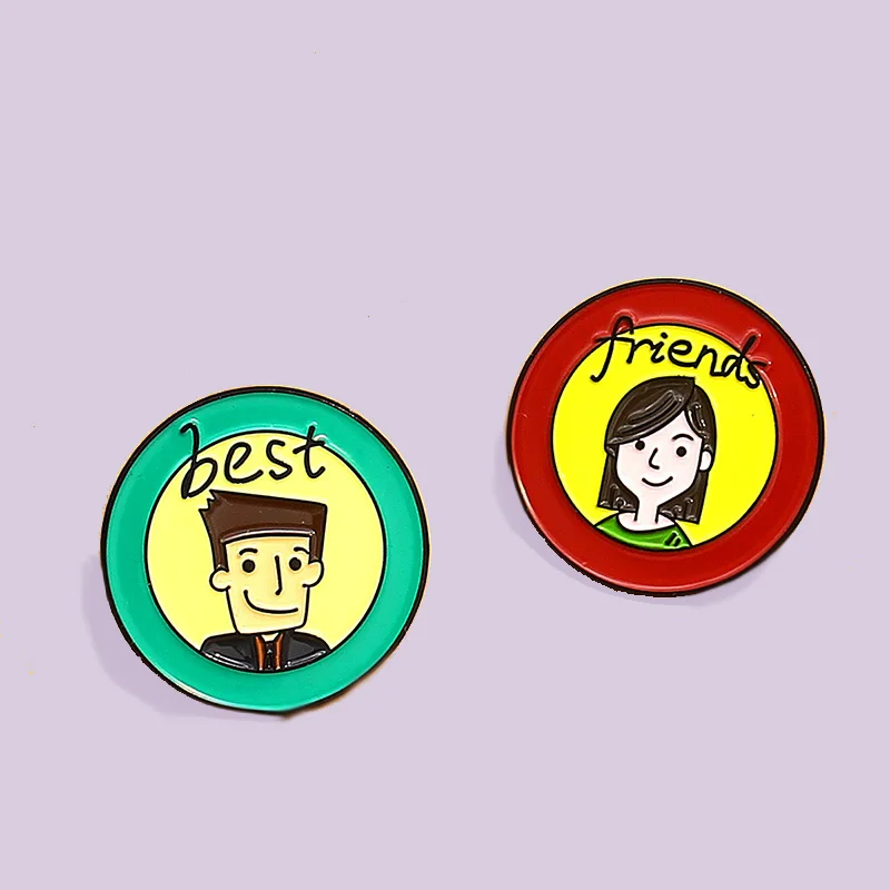 2021 New Round Red Green Boy And Girl Couple Enamel Pendant Cute Cartoon Character Avatar Best Friend Badge Jewelry Gift
2021 New Round Red Green Boy And Girl Couple Enamel Pendant Cute Cartoon Character Avatar Best Friend Badge Jewelry Gift