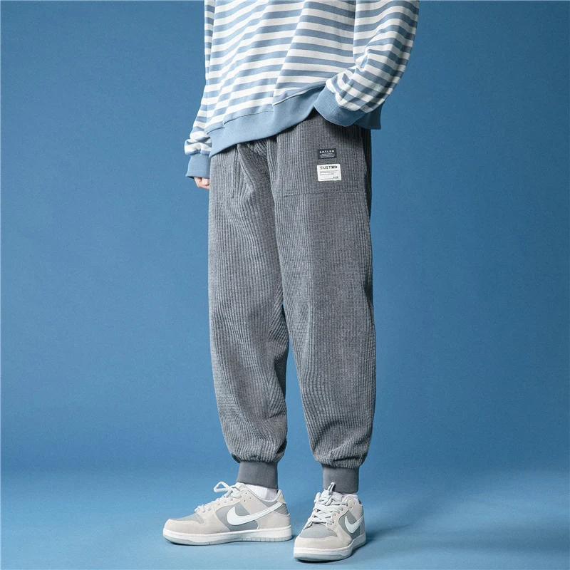 2021 New Pants Streetwear Joggers Spring Fashion Ankle-Length Harem Hip Hop Casual Trousers Corduroy Baggy Pants Mens
2021 New Pants Streetwear Joggers Spring Fashion Ankle-Length Harem Hip Hop Casual Trousers Corduroy Baggy Pants Mens