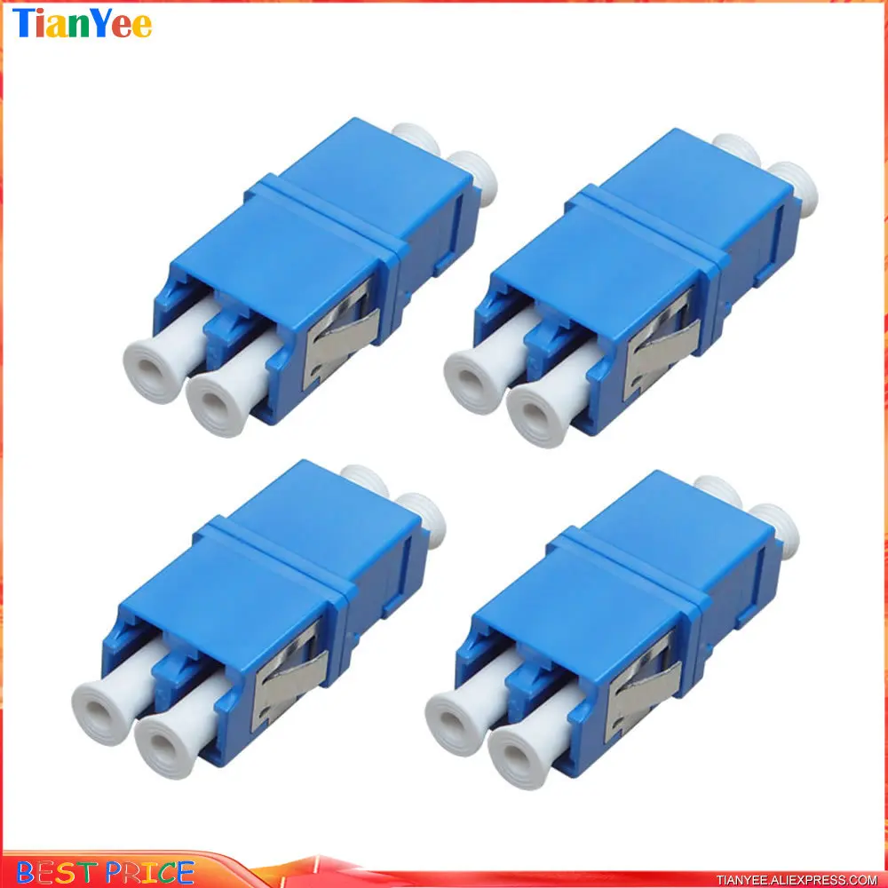 

50pcs/lot LC-LC Fiber Optic adaptor FTTH DX SM Duplex LC UPC Flange Connector,FTTH Fiber Optic Adapter Free Shipping