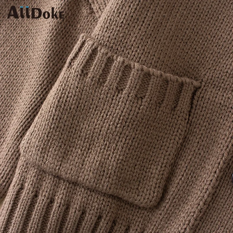 ALLDOKE vintage casual v neck cardigans women autumn single breasted double pockets sweaters office ladies crop cardigans femme
ALLDOKE vintage casual v neck cardigans women autumn single breasted double pockets sweaters office ladies crop cardigans femme