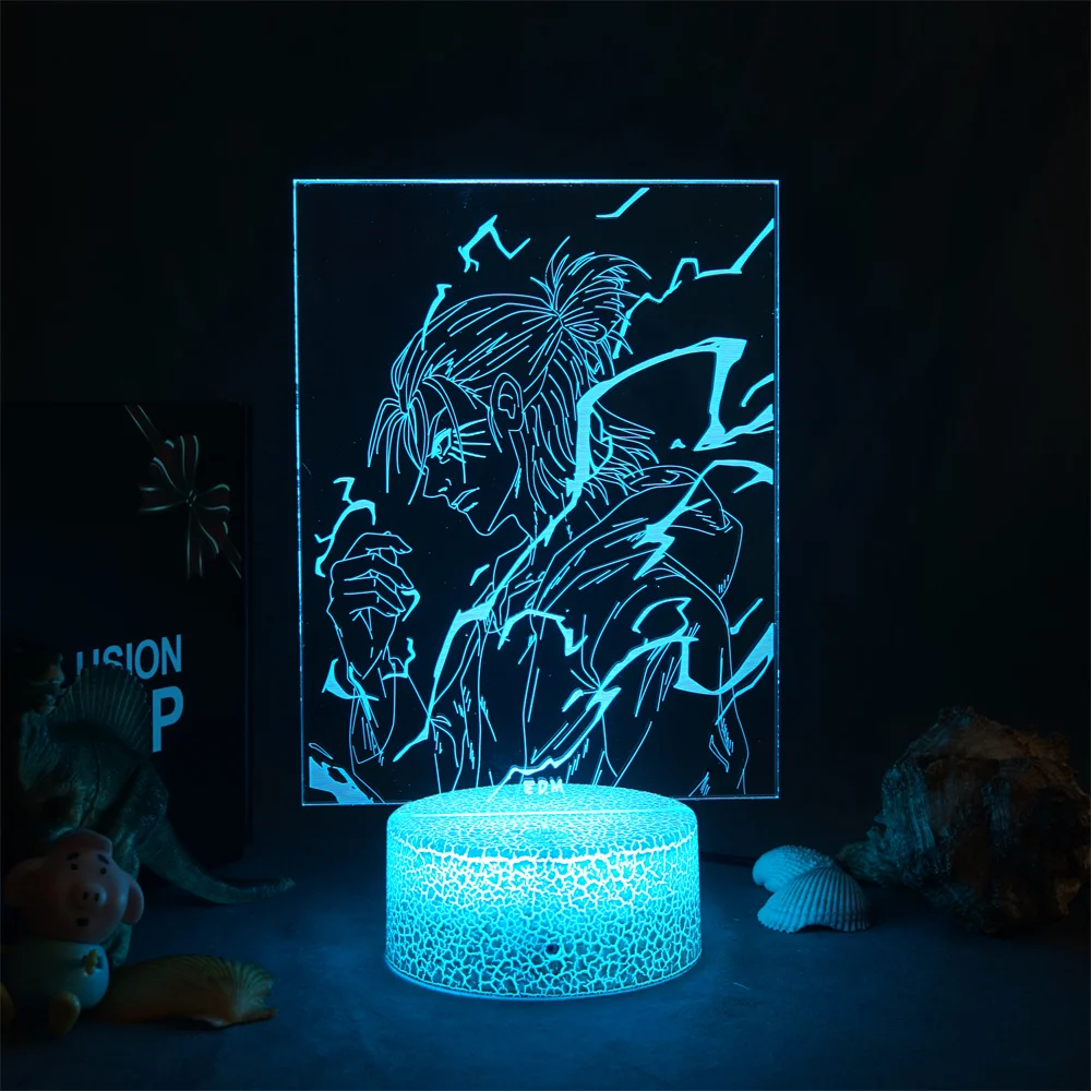 3D Lamp Anime Figure Attack on titan Desk Lamp levi ackerman Led Panel Lights Gift For Boyfriend Manga Room Decor USB Light
3D Lamp Anime Figure Attack on titan Desk Lamp levi ackerman Led Panel Lights Gift For Boyfriend Manga Room Decor USB Light