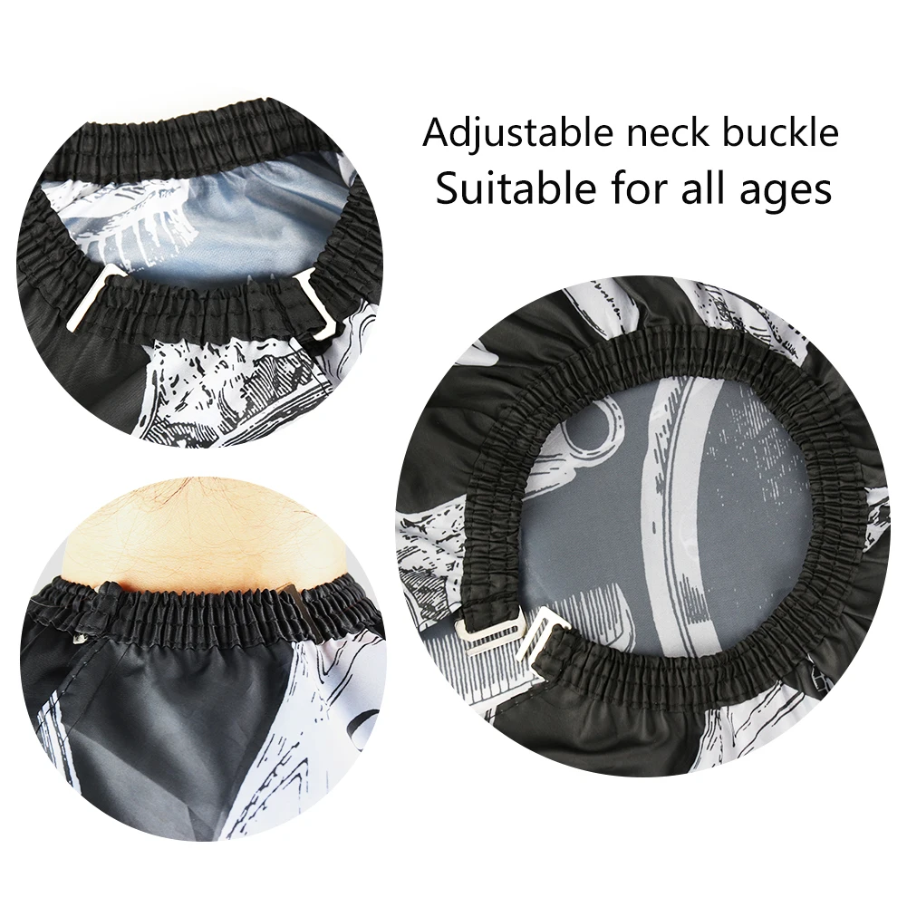 Professional Waterproof Hair Styling Cape Nylon Haircut Apron Salon Cape Gown Hair Salon With Snap Closure Barber Cape Equipment 
Professional Waterproof Hair Styling Cape Nylon Haircut Apron Salon Cape Gown Hair Salon With Snap Closure Barber Cape Equipment