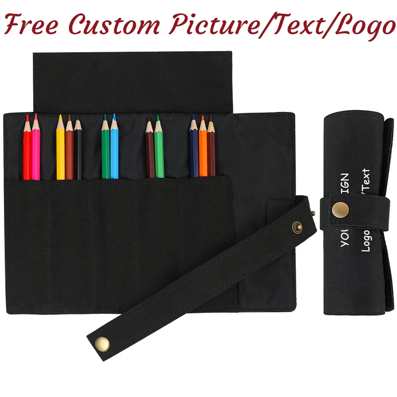 Free Customized Logo Canvas Makeup Bag Pen Case Wrap Roll Up Storage Pouch Bride Wedding Party Gift Christmas, Birthday Gift
Free Customized Logo Canvas Makeup Bag Pen Case Wrap Roll Up Storage Pouch Bride Wedding Party Gift Christmas, Birthday Gift