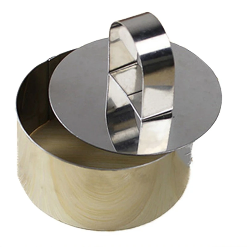 Cake Mousse Ring Mold Stainless Steel Pastry Slicer Cooking Ring Mould for Mousse Fluffy Pancakes Rice Salad Dessert Baking Tips
Cake Mousse Ring Mold Stainless Steel Pastry Slicer Cooking Ring Mould for Mousse Fluffy Pancakes Rice Salad Dessert Baking Tips