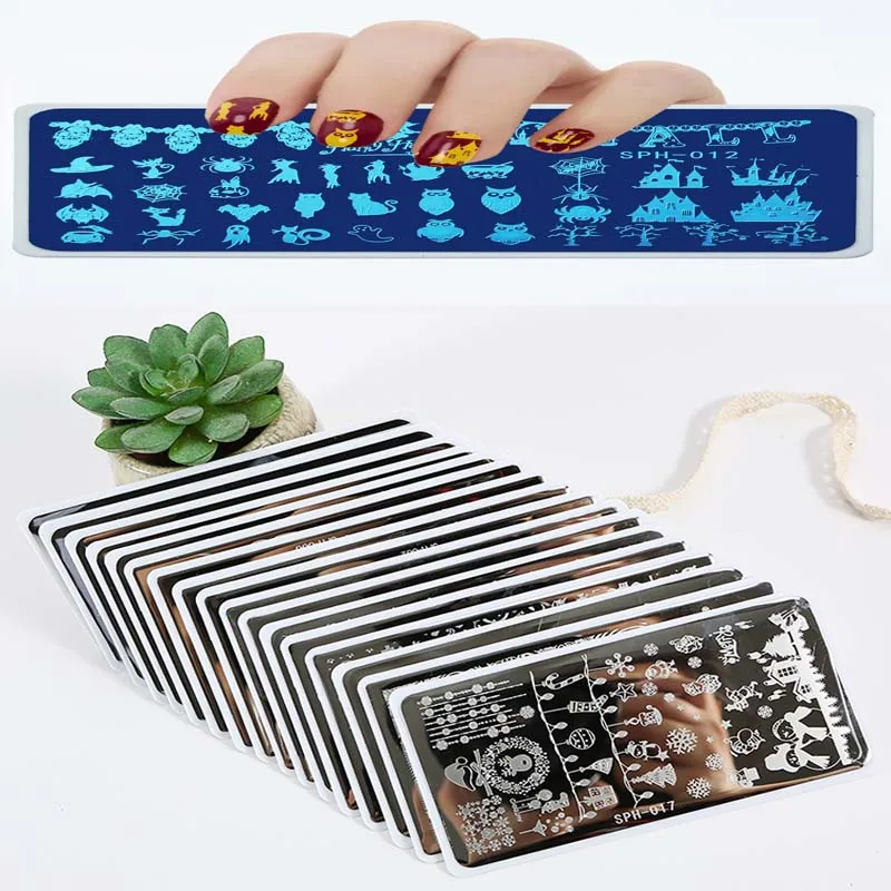 12.5cm*6.5cm Holloween/Christmas Series Nail Art Stamp Stamping Template Plate(1pc) Manicure Stencil Tools Nail Polish Plate SPH
12.5cm*6.5cm Holloween/Christmas Series Nail Art Stamp Stamping Template Plate(1pc) Manicure Stencil Tools Nail Polish Plate SPH