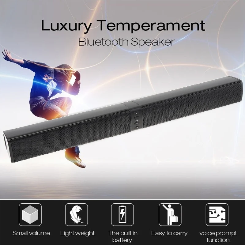 Домашний портативный Bluetooth-динамик, стерео объемный сабвуфер, звуковая панель беспроводные музыкальные колонки, складной многофункциональ... 
Домашний портативный Bluetooth-динамик, стерео объемный сабвуфер, звуковая панель беспроводные музыкальные колонки, складной многофункциональ...