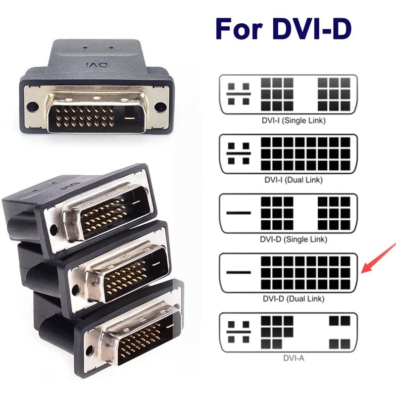 DVI Image Card Display GPU Detection Monitor DVI-D Dummy Plug Adapter 4K@60Hz Virtual 3 Pack | Спорт и развлечения