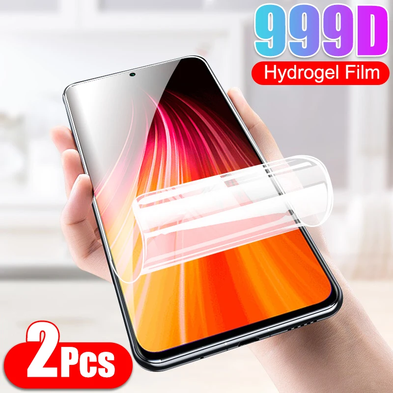Гидрогелевая пленка для Xiaomi Redmi Note 9 8 7 6 Pro Max 9S 8T Защитная экрана 5 PLus 9A 8A 7A 6A 5A не