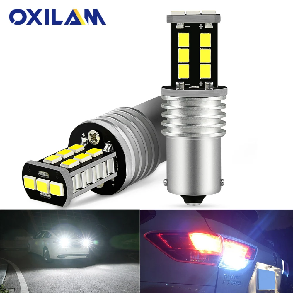 2x P21W BA15S светодиодные лампы OXILAM Canbus без ошибок светодиодный светодиодсветильник
