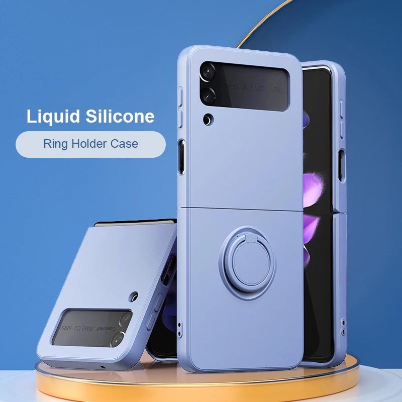 Candy Color Liquid Silicone Ring Holder Phone Case For Samsung Galaxy Z Flip 3 5G Cover For Samsung Galaxy Z Flip 3 5G Soft Case
Candy Color Liquid Silicone Ring Holder Phone Case For Samsung Galaxy Z Flip 3 5G Cover For Samsung Galaxy Z Flip 3 5G Soft Case
