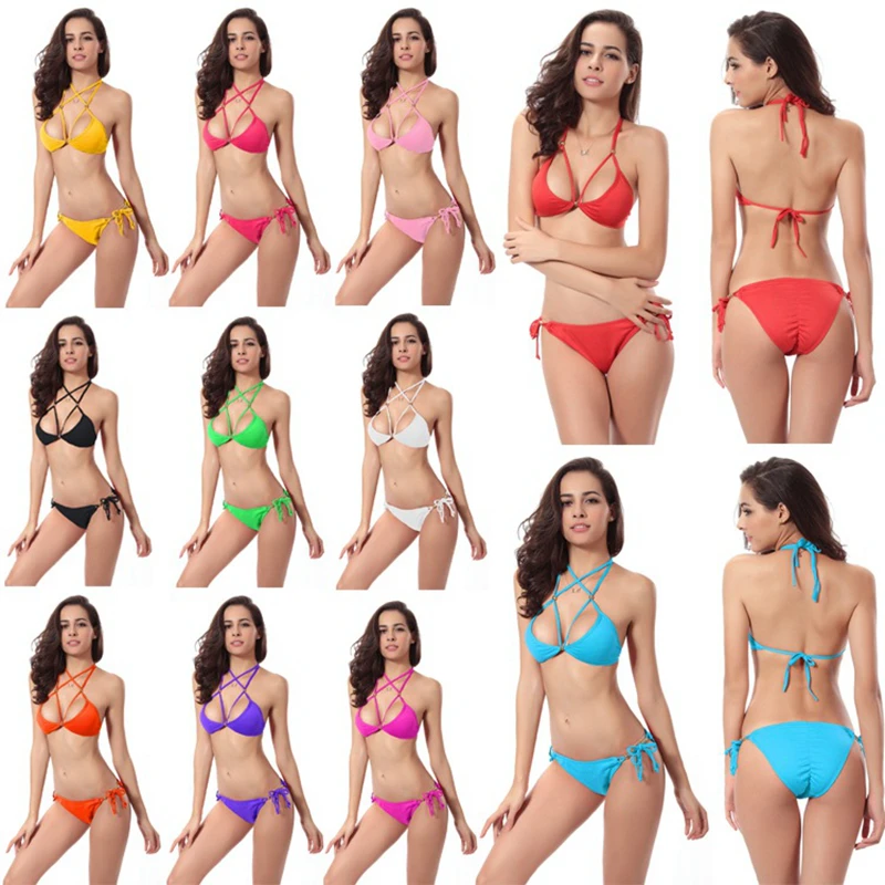 New Cross Lace Up Swimsuit Sexy Backless Three Point Bikini Set Vacation Hot Spring Beach Wear Ladies Bathing Suit Two Piece Set
New Cross Lace Up Swimsuit Sexy Backless Three Point Bikini Set Vacation Hot Spring Beach Wear Ladies Bathing Suit Two Piece Set