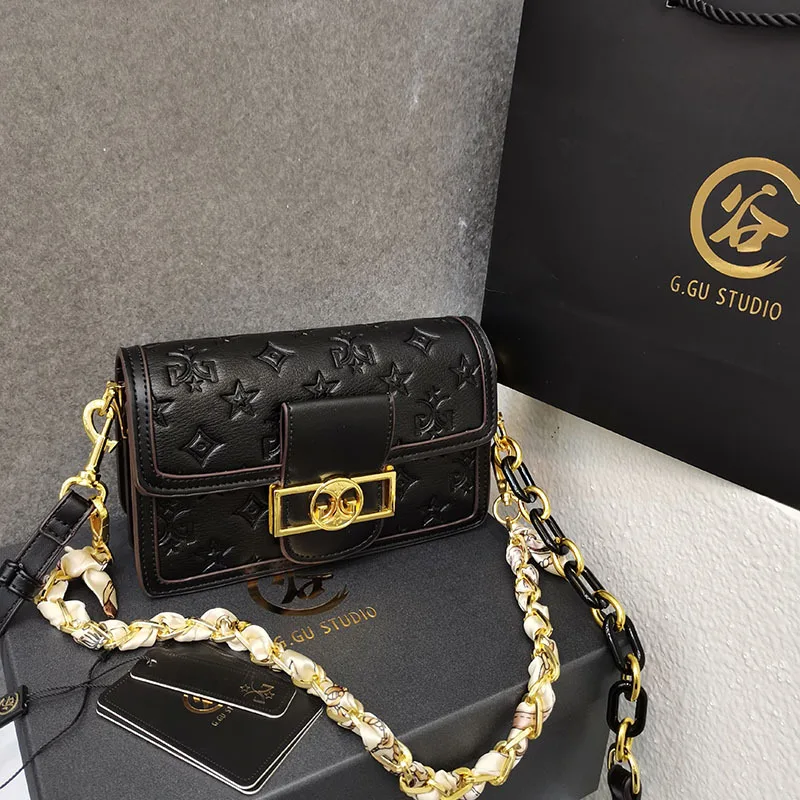 Bags for Women 2021 New Fashion Printing High-quality Small Square Bag All-match Genuine Leather Shoulder Satchels Chain Bag Sac
Bags for Women 2021 New Fashion Printing High-quality Small Square Bag All-match Genuine Leather Shoulder Satchels Chain Bag Sac