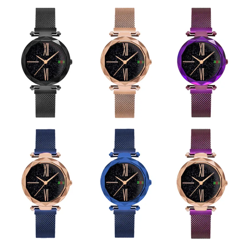 Luxury Rose Gold Women Watch Magnet Starry sky Wrist Watch For Ladies Female Wristwatch Waterproof reloj mujer relogio feminino
Luxury Rose Gold Women Watch Magnet Starry sky Wrist Watch For Ladies Female Wristwatch Waterproof reloj mujer relogio feminino