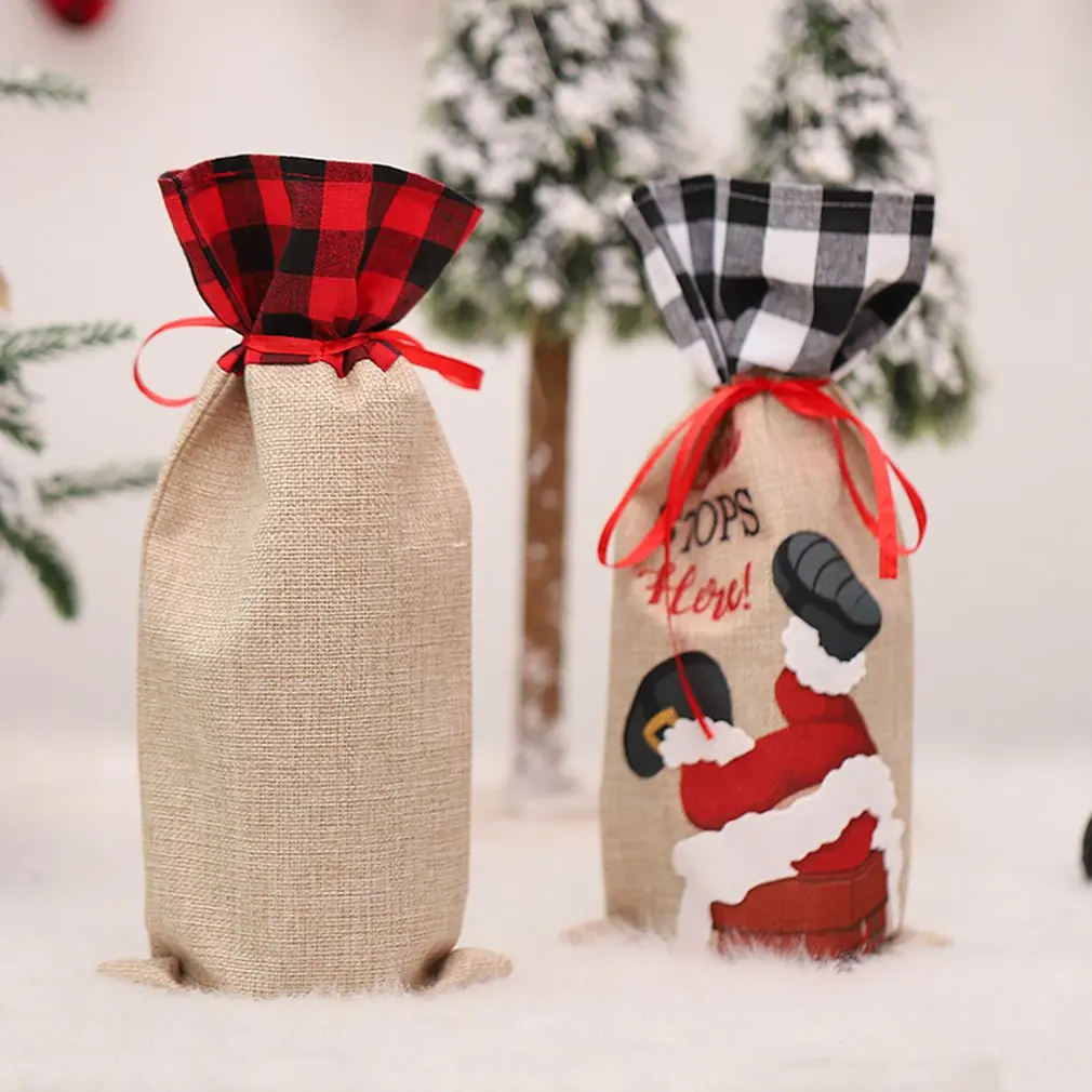 1Pcs Santa Claus Wine Bottle Cover Christmas Decorations Christmas Stocking Gift New Year's Home Decor Accessories
1Pcs Santa Claus Wine Bottle Cover Christmas Decorations Christmas Stocking Gift New Year's Home Decor Accessories