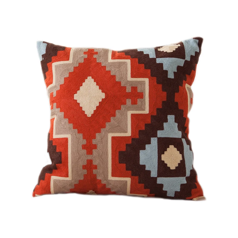 Квадратная наволочка с вышивкой 100% хлопок 45x45 см|cushion cover|cushion cover patternpattern cushion covers |
