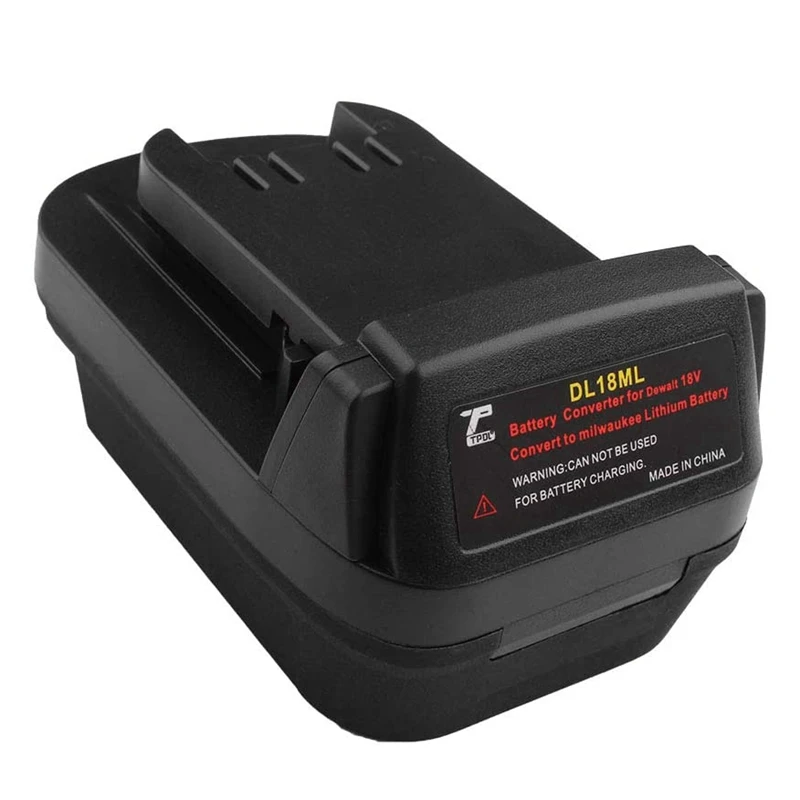 DL18ML Battery Converter for DeWalt Adapter Converts 18V/20V Lithium Battery to for M18 18V Tools Battery
DL18ML Battery Converter for DeWalt Adapter Converts 18V/20V Lithium Battery to for M18 18V Tools Battery