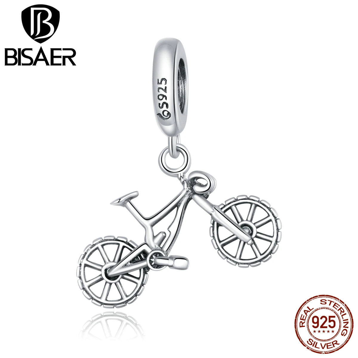 BISAER Mountain Bike Beads 100% 925 Sterling Silver Charm Pendant Fit DIY Making Bracelet Necklace Jewelry EFC384
BISAER Mountain Bike Beads 100% 925 Sterling Silver Charm Pendant Fit DIY Making Bracelet Necklace Jewelry EFC384
