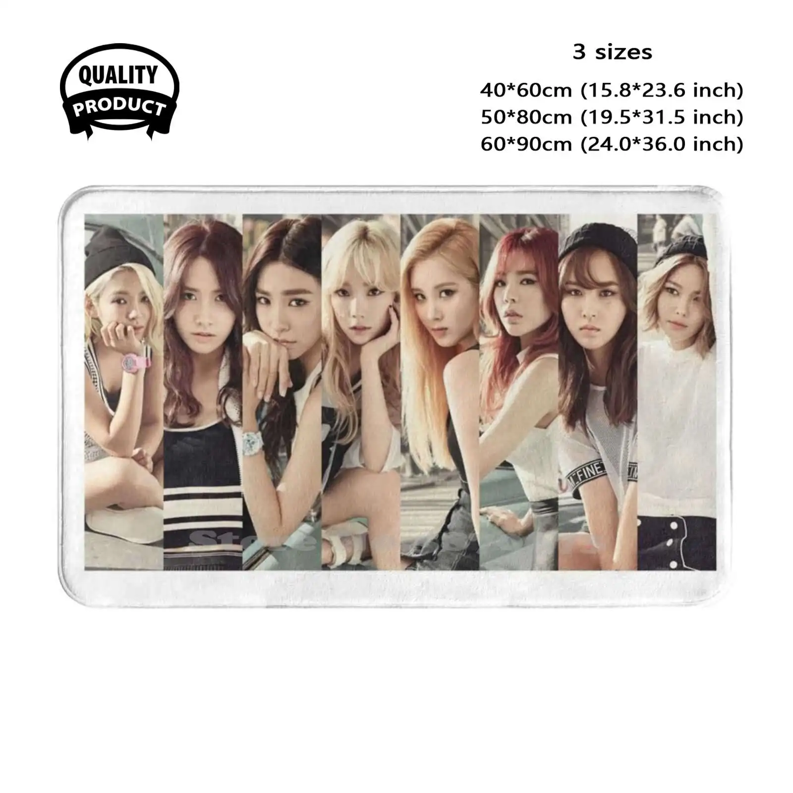 Girls Generation Ot8 Snsd Мягкая подушка Домашний ковер Дверной коврик Автомобильный Gg Sjjd