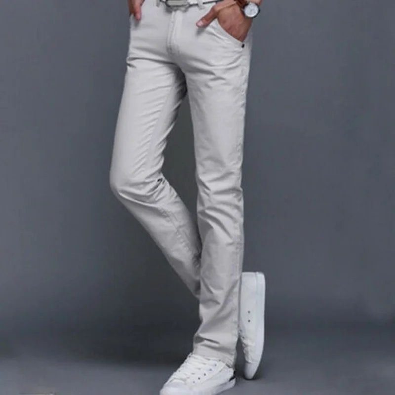 Men's Slim Fit Chinos Jeans Skinny Casual Stretch Pants Straight Leg Trouser 
Men's Slim Fit Chinos Jeans Skinny Casual Stretch Pants Straight Leg Trouser