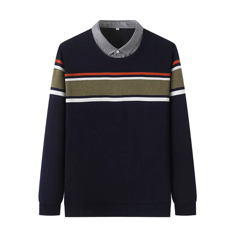Autumn 2020 new young men's fat plus size fake two round neck knitwear men's fashion sweater
Autumn 2020 new young men's fat plus size fake two round neck knitwear men's fashion sweater