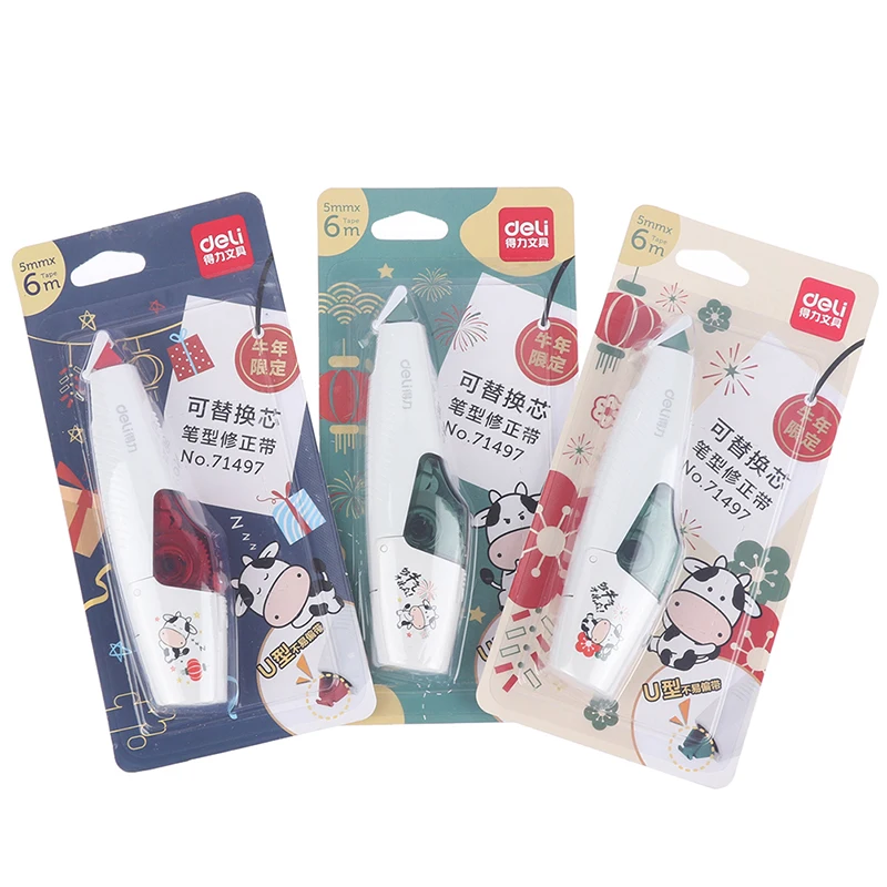 5mm*6m Refillable Correction Tape With Refill Pen Style White Out Corrector School Office Correction Supplies
5mm*6m Refillable Correction Tape With Refill Pen Style White Out Corrector School Office Correction Supplies