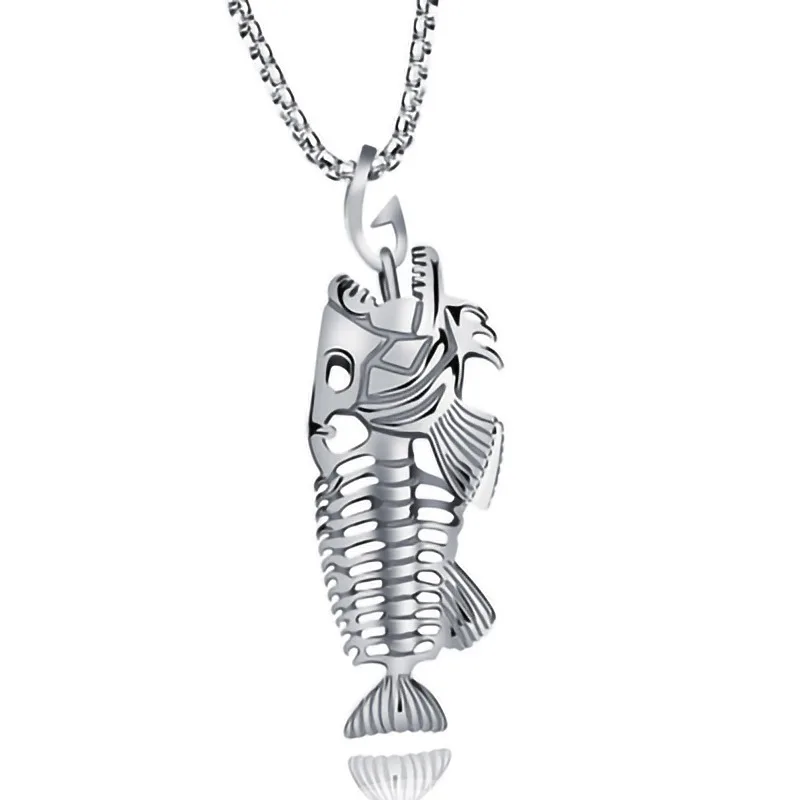 POTCET Unisex Stainless Steel Fishbone Titanium Steel Necklace Pendant Clavicle Chain Geometric Fashion Hip Hop Party Jewelry
POTCET Unisex Stainless Steel Fishbone Titanium Steel Necklace Pendant Clavicle Chain Geometric Fashion Hip Hop Party Jewelry
