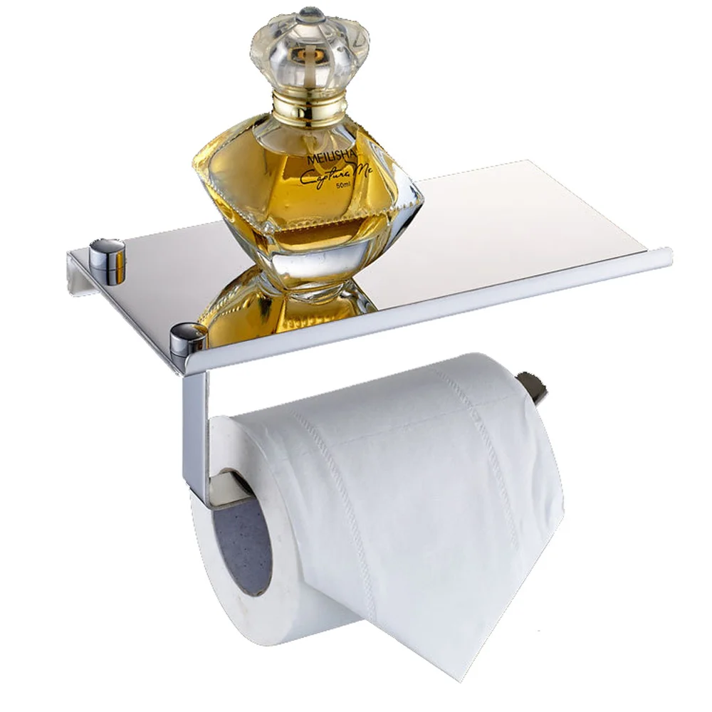 Stainless Steel Holder Paper Roll Hanger with Mobile Phone Storage Shelf Polished
Stainless Steel Holder Paper Roll Hanger with Mobile Phone Storage Shelf Polished