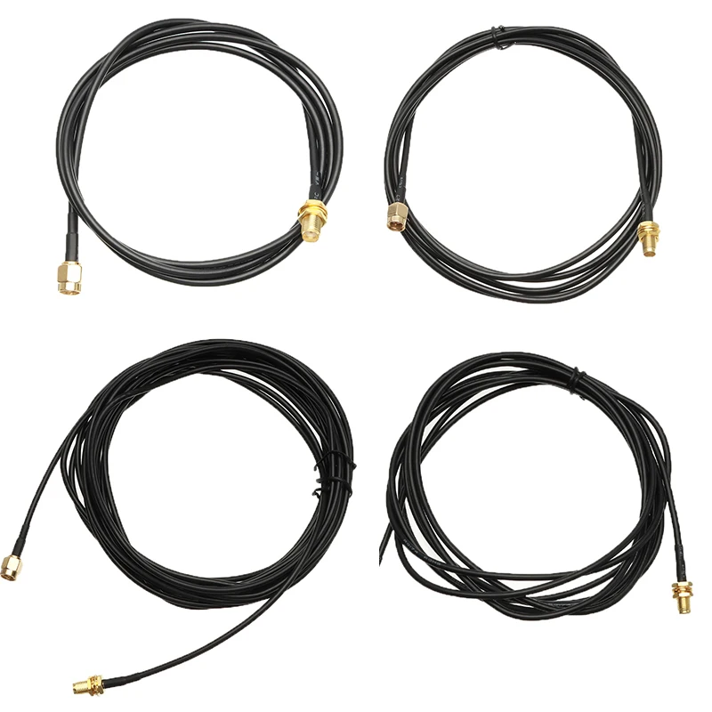 Universal 1m 2m 3m 5m 9m Standard RP-SMA Male to Female MF Jack Wifi Antenna Extension Cable Lead Wire Gold Plated Cable Black
Universal 1m 2m 3m 5m 9m Standard RP-SMA Male to Female MF Jack Wifi Antenna Extension Cable Lead Wire Gold Plated Cable Black