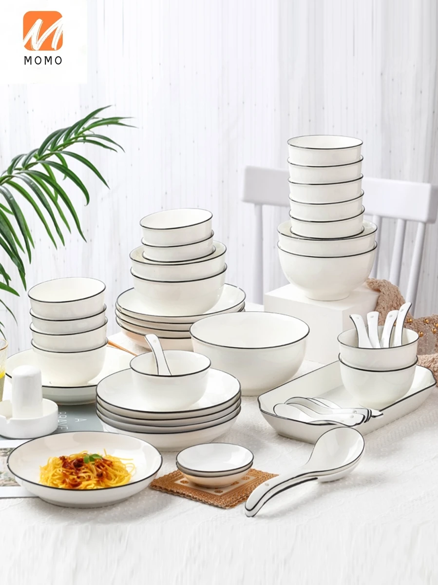 Household Bowl Dishes Set Nordic Creative Net Red Ceramic Tableware Large Soup Noodles Japanese Bowl and Chopsticks
Household Bowl Dishes Set Nordic Creative Net Red Ceramic Tableware Large Soup Noodles Japanese Bowl and Chopsticks