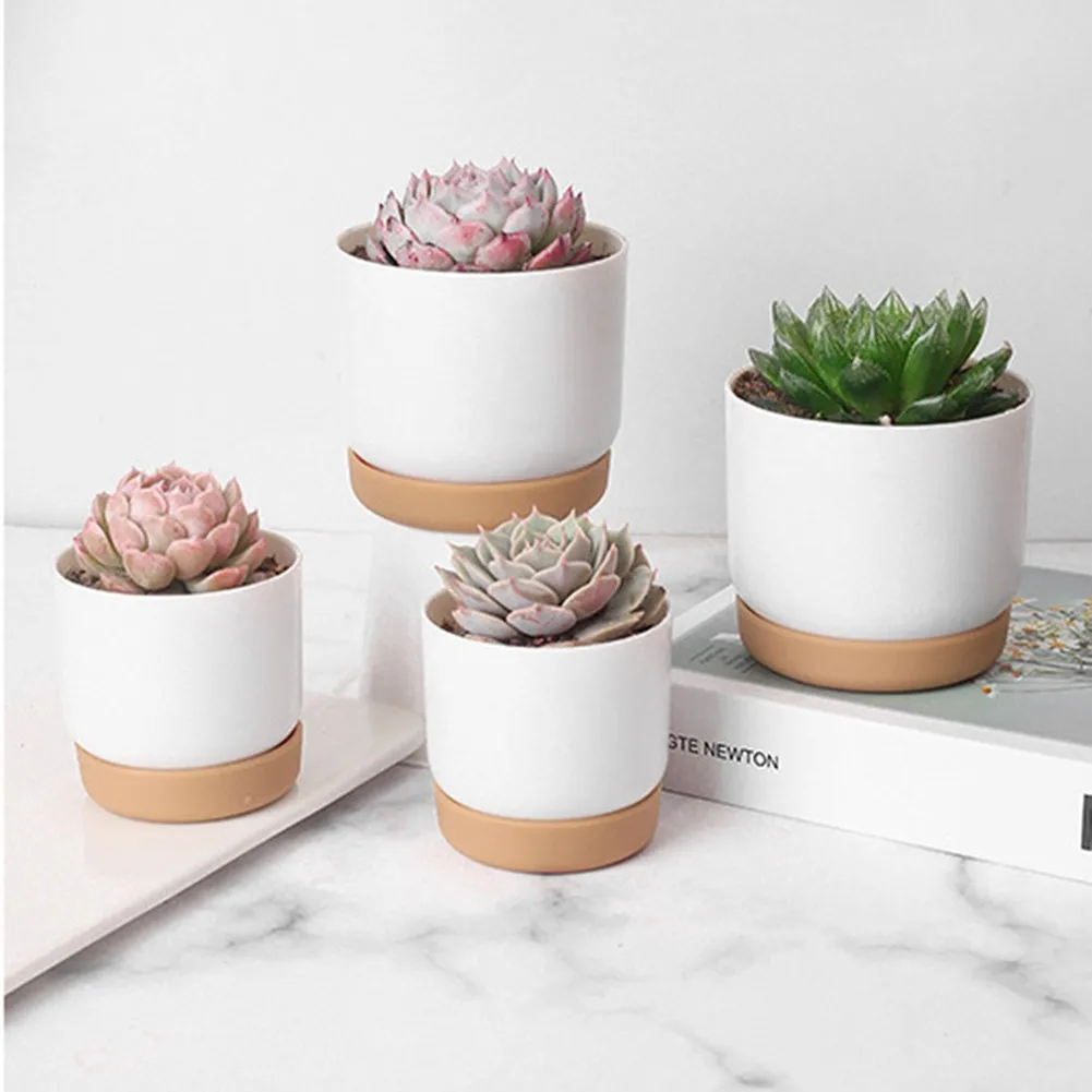 2pcs Small Imitation Ceramic Plastic Flowerpot Lazy Automatic Water Absorption And Storage Round Double-layer Fleshy Plant Pot
2pcs Small Imitation Ceramic Plastic Flowerpot Lazy Automatic Water Absorption And Storage Round Double-layer Fleshy Plant Pot