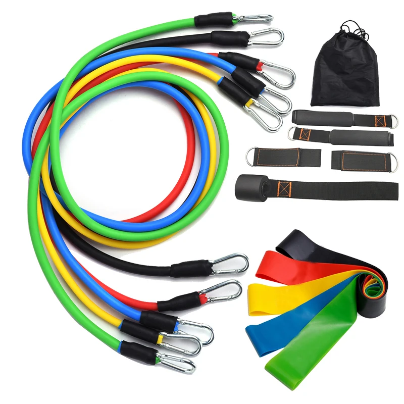 11 Pcs/Set Latex Resistance Bands Crossfit Training Body Exercise Yoga Tubes Pull Rope Chest Expander Fitness with Bag
11 Pcs/Set Latex Resistance Bands Crossfit Training Body Exercise Yoga Tubes Pull Rope Chest Expander Fitness with Bag