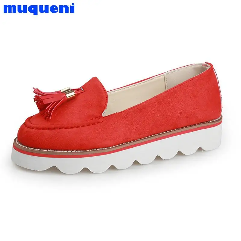 Women's Loafers Tassel Slip On Ladies Shoes Soft PU Leather Sewing Platform Woman Thick Bottom Flats Female Fashion autumn 2021
Women's Loafers Tassel Slip On Ladies Shoes Soft PU Leather Sewing Platform Woman Thick Bottom Flats Female Fashion autumn 2021