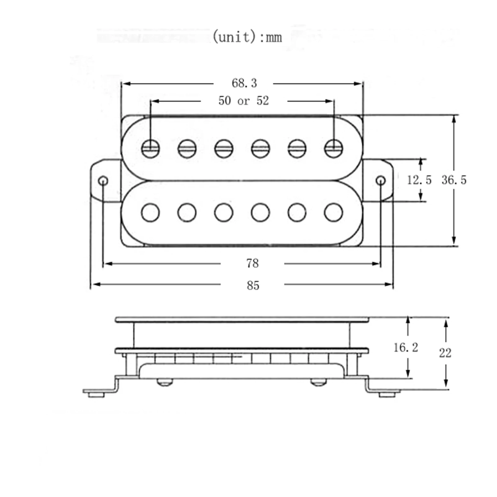 2pcs 50/52mm Alnico 5 Electric Guitar Humbucker Pickups Bridge/Neck with Screws Guitar Parts Black
2pcs 50/52mm Alnico 5 Electric Guitar Humbucker Pickups Bridge/Neck with Screws Guitar Parts Black