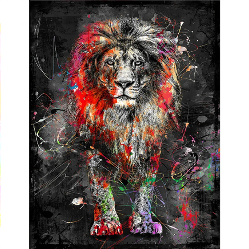 5D Diy Diamond Embroidery Mosaic Animal Lion Graffiti Cross Stitch Painting Rhinestone Picture Wall Art Poster Home Decoration
5D Diy Diamond Embroidery Mosaic Animal Lion Graffiti Cross Stitch Painting Rhinestone Picture Wall Art Poster Home Decoration