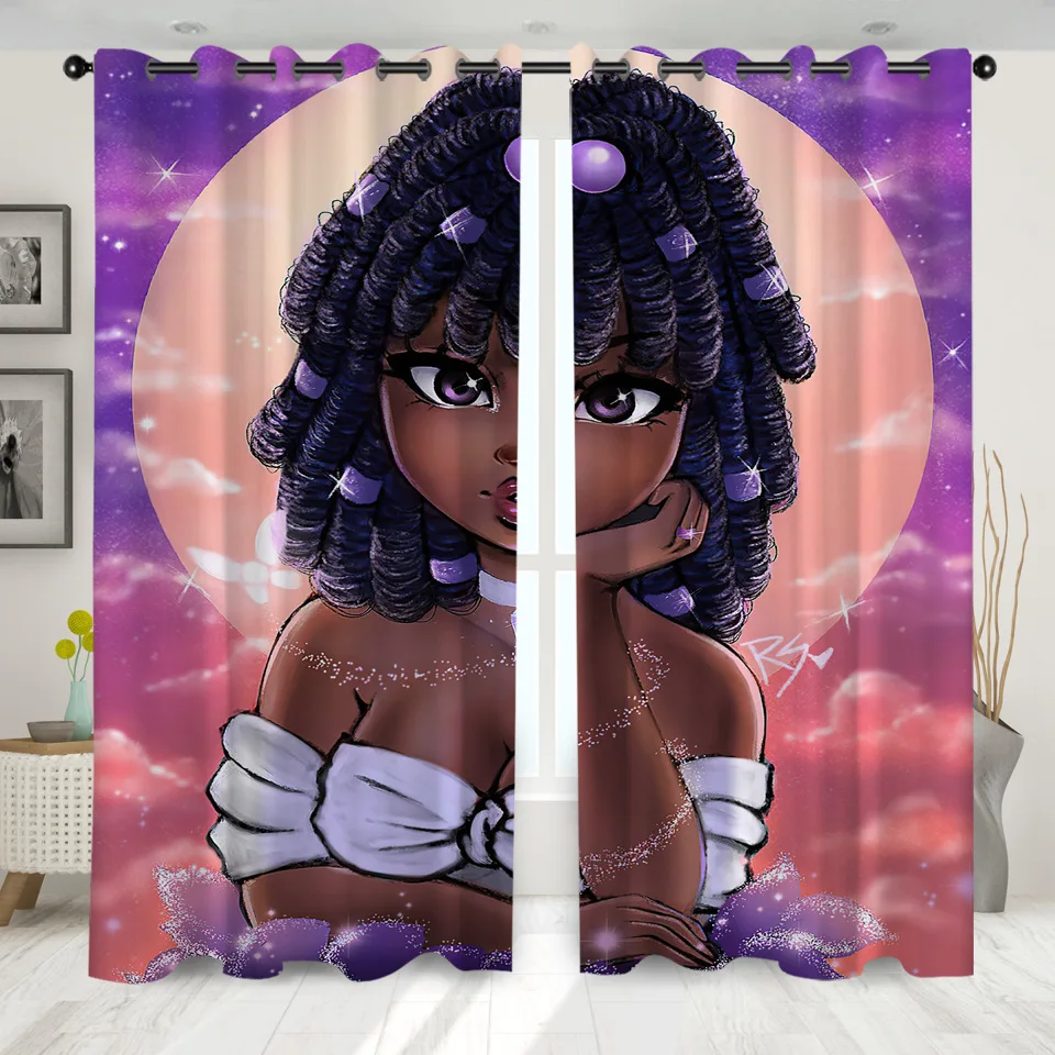 Fashion Black Girl Windows Curtains Darkening for Living Room Bedroom Decorative Kitchen Curtains Dropshipping
Fashion Black Girl Windows Curtains Darkening for Living Room Bedroom Decorative Kitchen Curtains Dropshipping