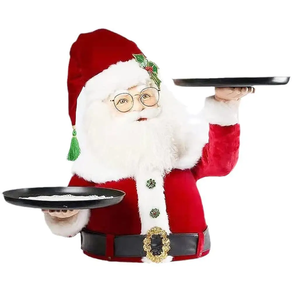 Christmas Snowman Treats Holder Santa Claus Snowman Snack Candy Cake Rack with Tray Home Christmas New Year Desktop Decoration
Christmas Snowman Treats Holder Santa Claus Snowman Snack Candy Cake Rack with Tray Home Christmas New Year Desktop Decoration