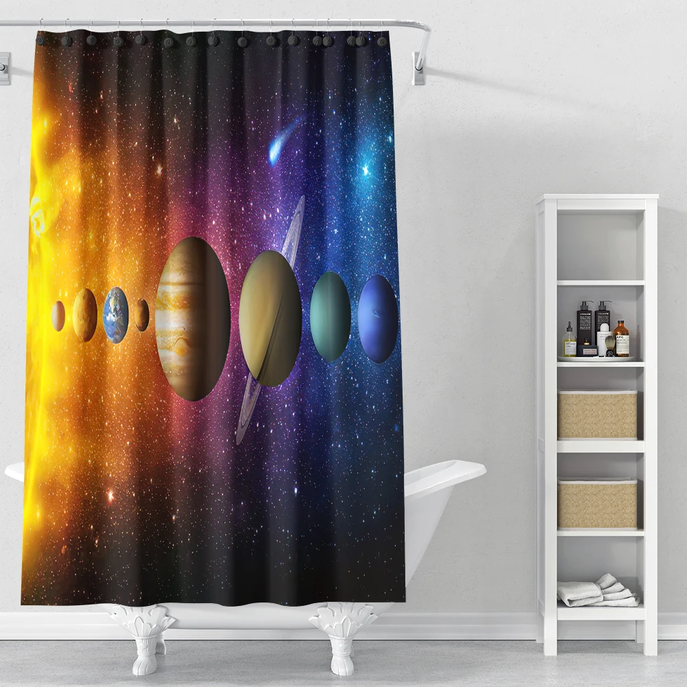 Toilet Bathroom Home Decoration Customize 3D Print Galaxy Starry Sky Astronaut Pattern Waterproof Shower Curtains Boys Girls
Toilet Bathroom Home Decoration Customize 3D Print Galaxy Starry Sky Astronaut Pattern Waterproof Shower Curtains Boys Girls