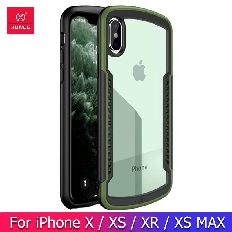 Противоударный чехол для iPhone XR X XS Max Xundd бампер подушка безопасности прозрачный
