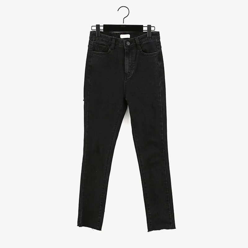 2021 Autumn Korean High Waist Ripped Jean for Women Cotton Black Slim Pencil Pants Elastic Women Skinny Pant ropa de mujer 10413
2021 Autumn Korean High Waist Ripped Jean for Women Cotton Black Slim Pencil Pants Elastic Women Skinny Pant ropa de mujer 10413