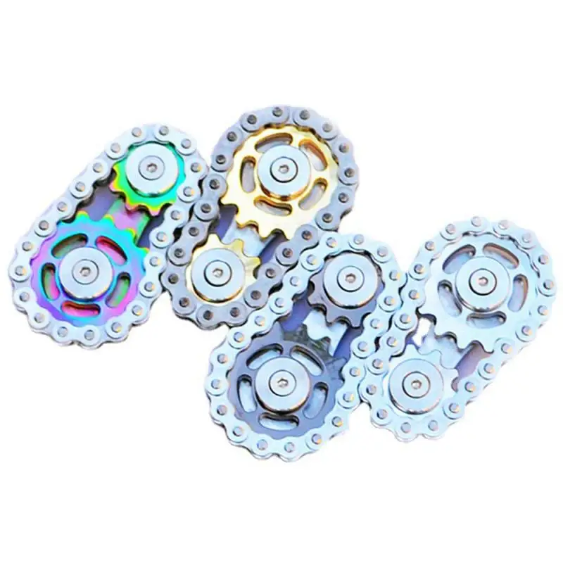 Chain Hand Fidget Spinner Linkage Bicycle Gear Gidget Toy Stress Mechanics Smooth Bearings Reducer Focus Anxiet Adult Kids Toys
Chain Hand Fidget Spinner Linkage Bicycle Gear Gidget Toy Stress Mechanics Smooth Bearings Reducer Focus Anxiet Adult Kids Toys
