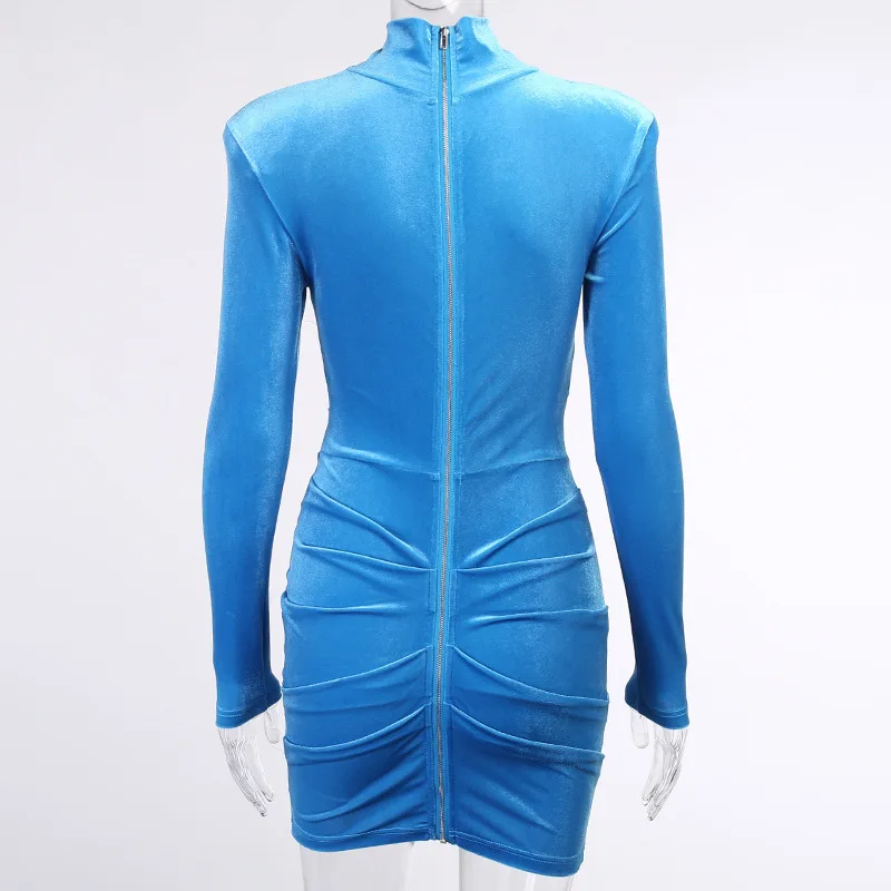 Chifirena Autumn Ruched Bodycon Women Dress Turtleneck Long Sleeve Pad Shoulder Woman Dresses Elegant Sexy Mini Vestidos Mujer
Chifirena Autumn Ruched Bodycon Women Dress Turtleneck Long Sleeve Pad Shoulder Woman Dresses Elegant Sexy Mini Vestidos Mujer