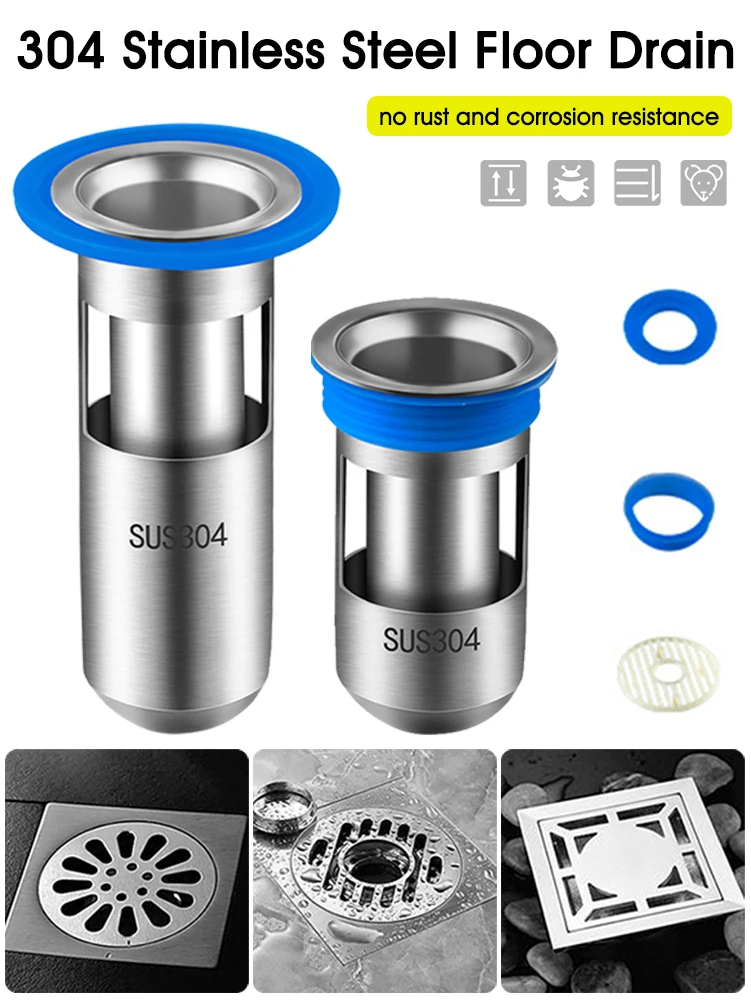 Anti-odor Backflow Filter Kitchen Floor Drains Stainless Steel Hidden Sewer Core Bathroom Deodorant Waste Drain Strainer Cover
Anti-odor Backflow Filter Kitchen Floor Drains Stainless Steel Hidden Sewer Core Bathroom Deodorant Waste Drain Strainer Cover