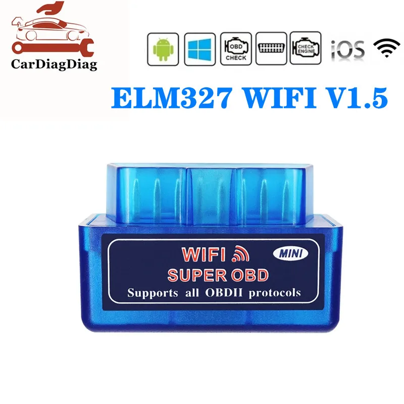 ELM327 WIFI V1.5 For iOS Android PC Car Scanner Code Reader ELM 327 Wifi V1.5 Auto OBD 2 Interface Diagnostic Tool
ELM327 WIFI V1.5 For iOS Android PC Car Scanner Code Reader ELM 327 Wifi V1.5 Auto OBD 2 Interface Diagnostic Tool