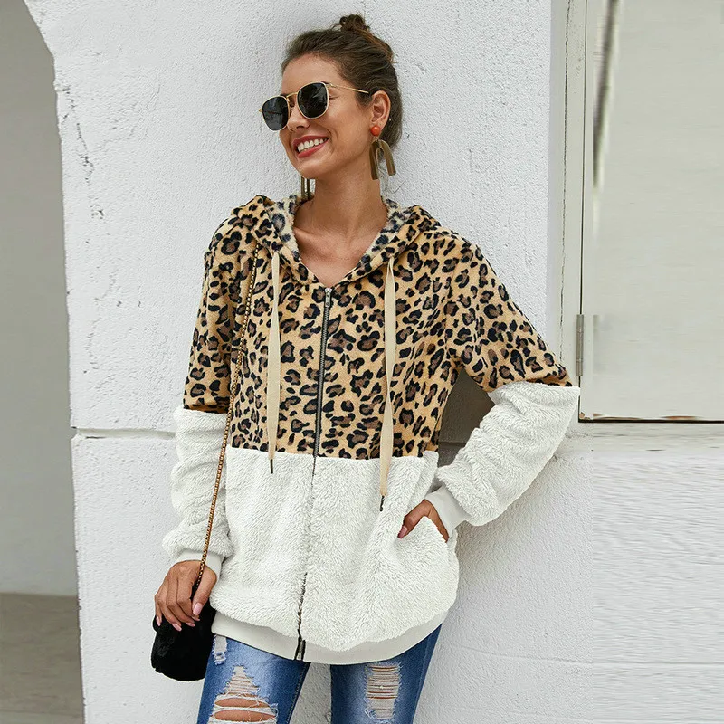 Autumn Winter Sweatshirts Women Hooded Leopard Hoodies Casual Zipper Long Sleeve Hoodie Fashion Top Warm Coat Polerones Mujer 
Autumn Winter Sweatshirts Women Hooded Leopard Hoodies Casual Zipper Long Sleeve Hoodie Fashion Top Warm Coat Polerones Mujer